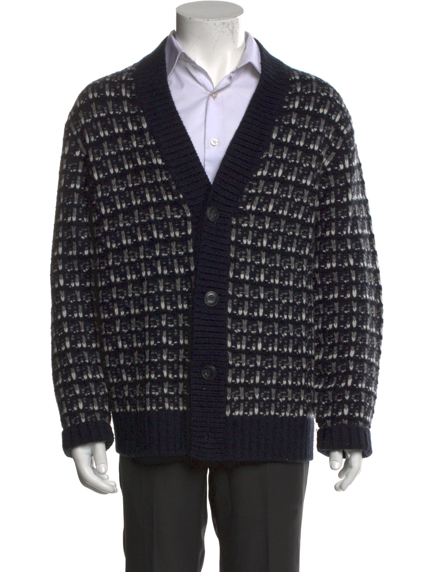 Vince Wool Printed Cardigan