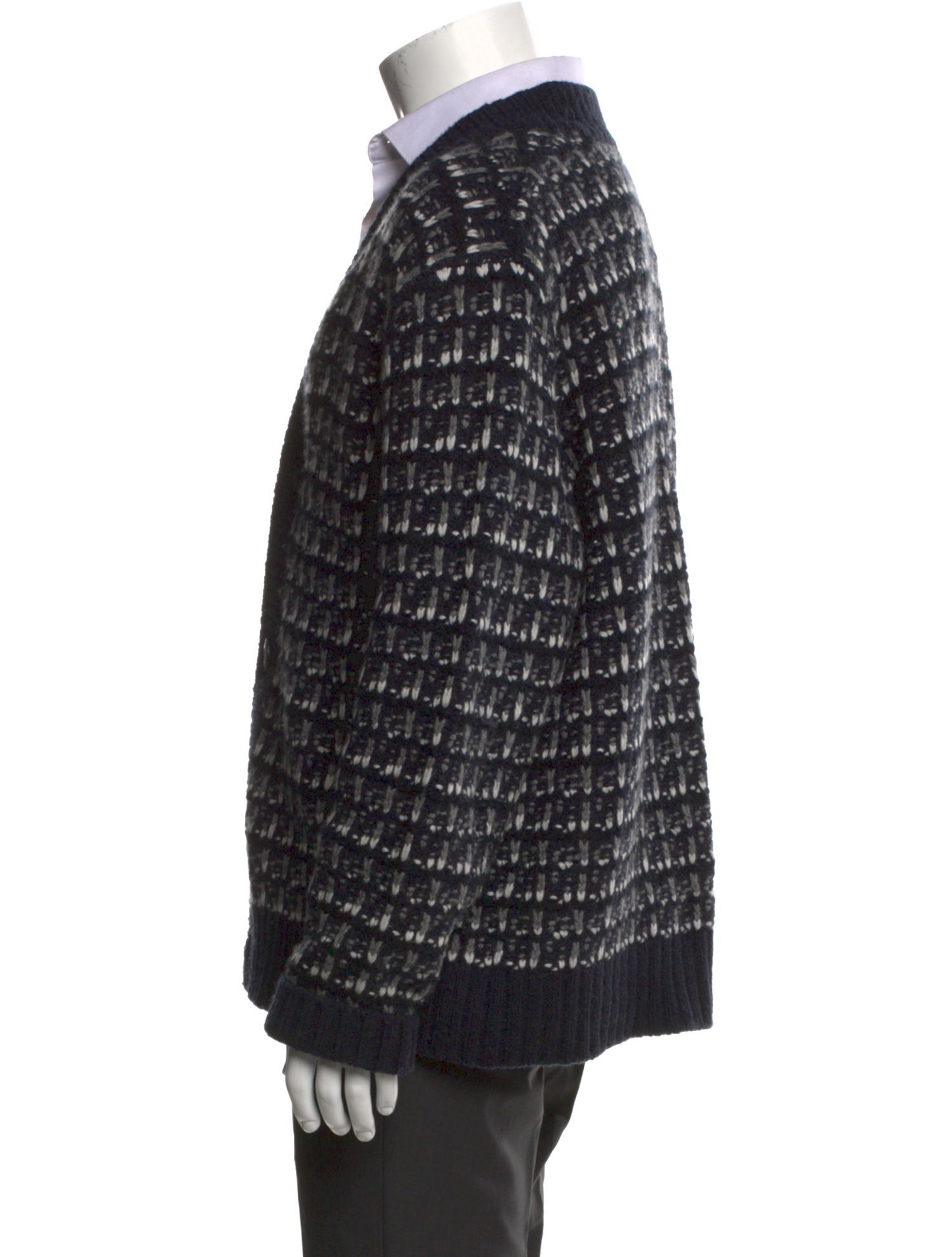 Vince Wool Printed Cardigan