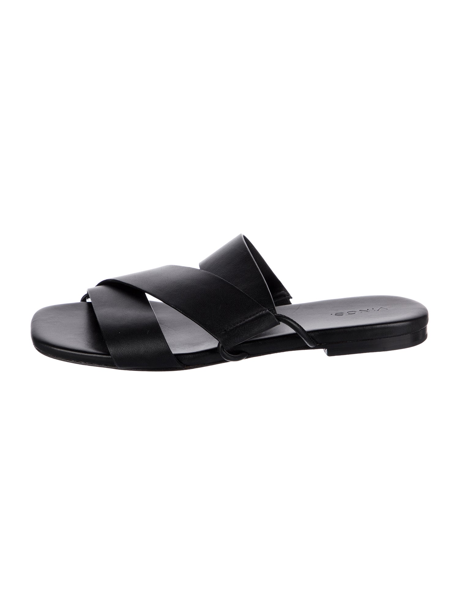 Vince Leather Slides