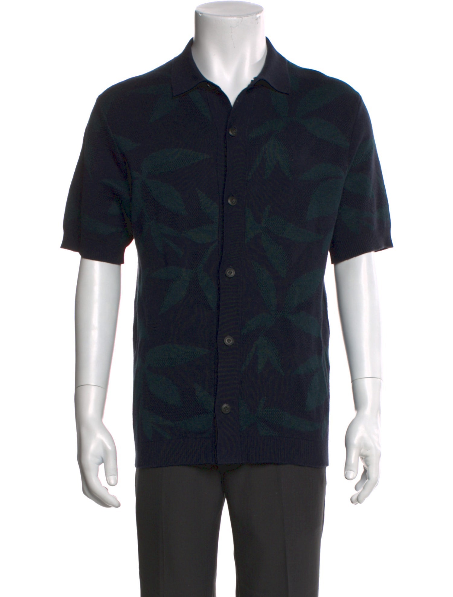 Vince Collar Short Sleeve Polo Sweater