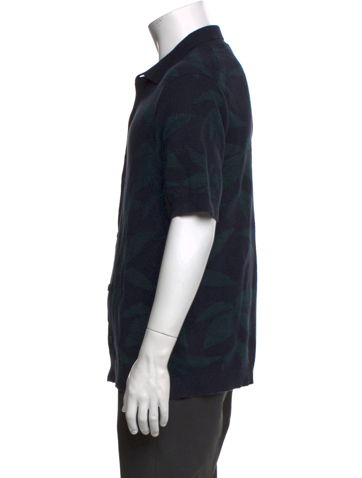 Vince Collar Short Sleeve Polo Sweater