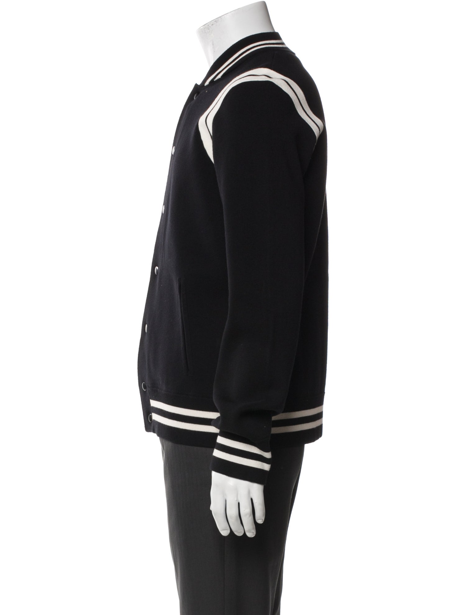Vince Striped Varsity Jacket