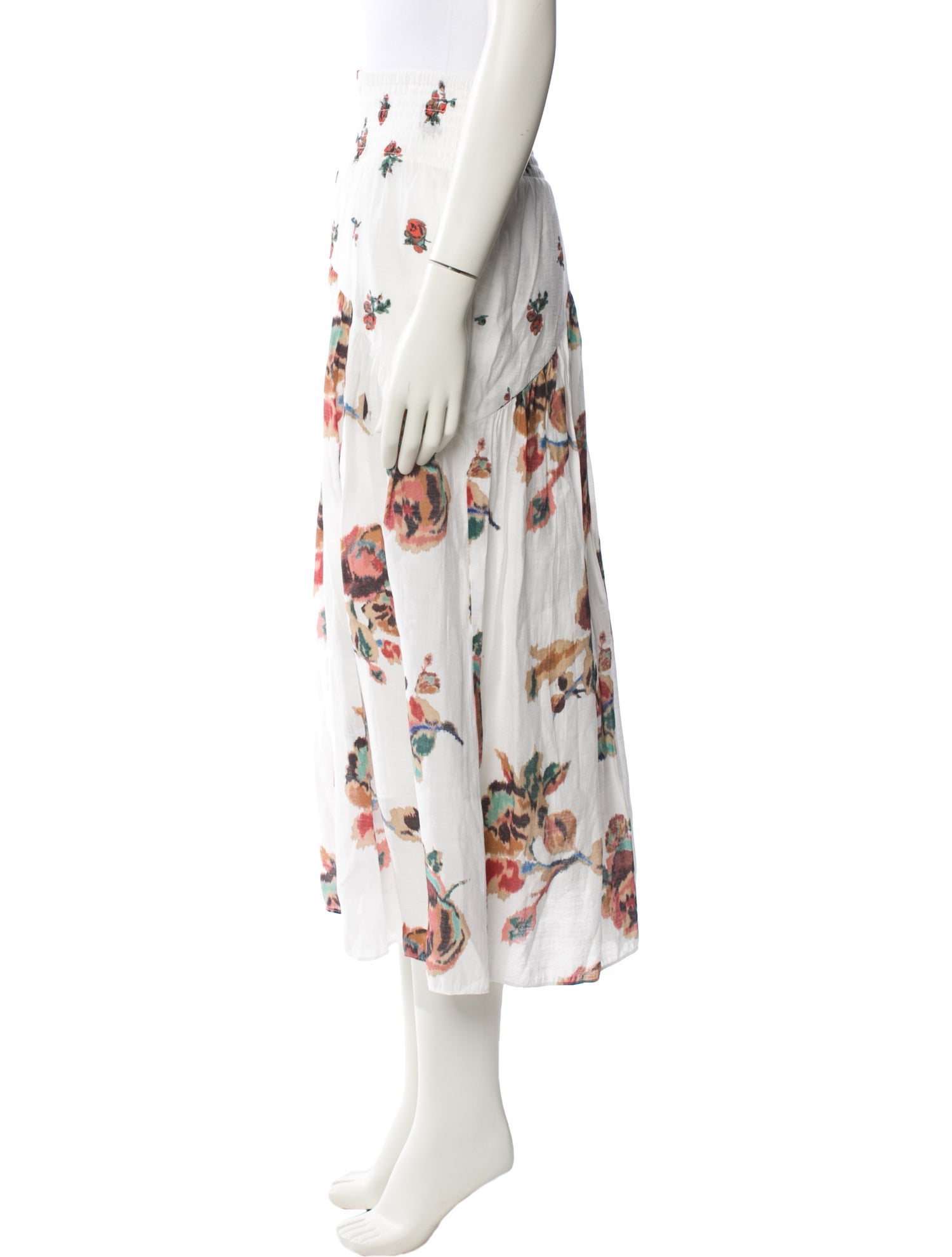 Vince Printed Midi Length Skirt