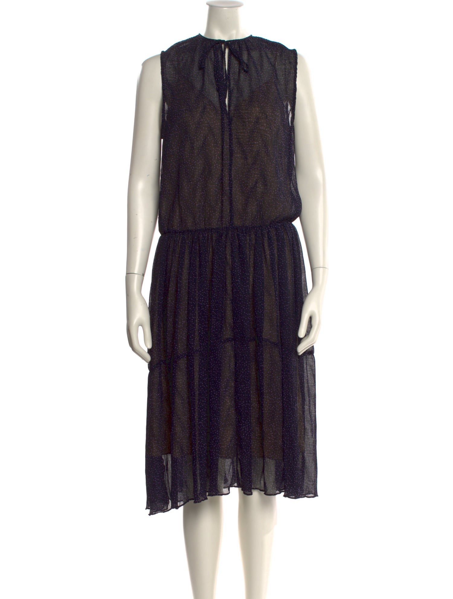 Vince Printed Midi Length Dress w/ Tags