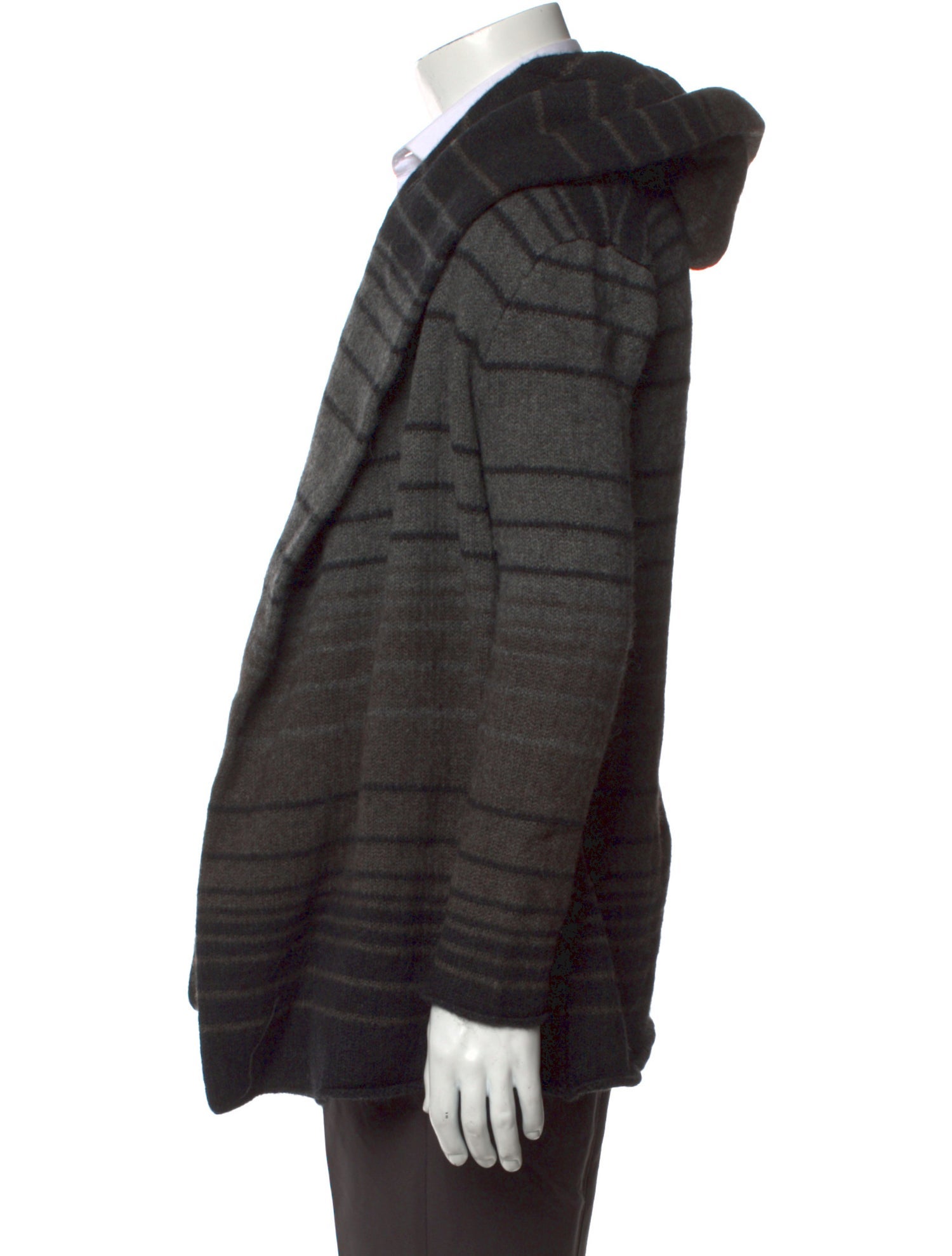Vince Striped Open Front Cardigan