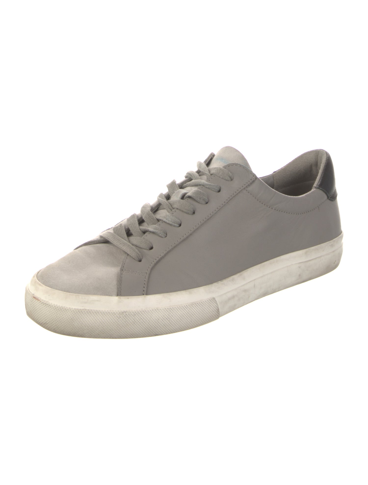 Vince Leather Colorblock Pattern Sneakers