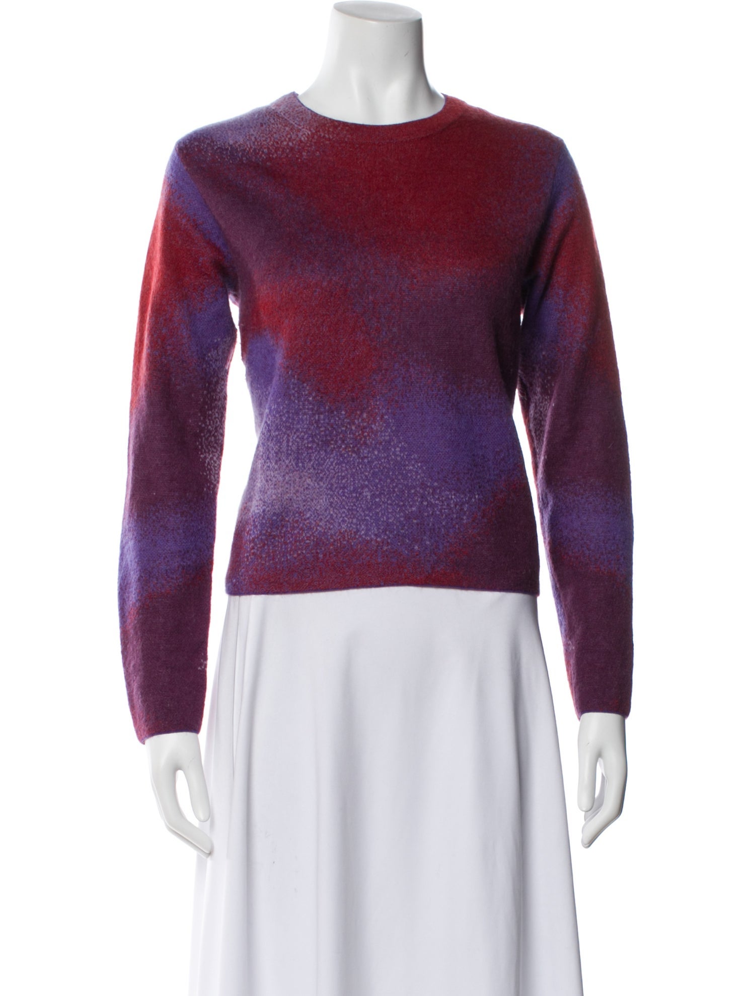 Vince Tie-Dye Print Crew Neck Sweater