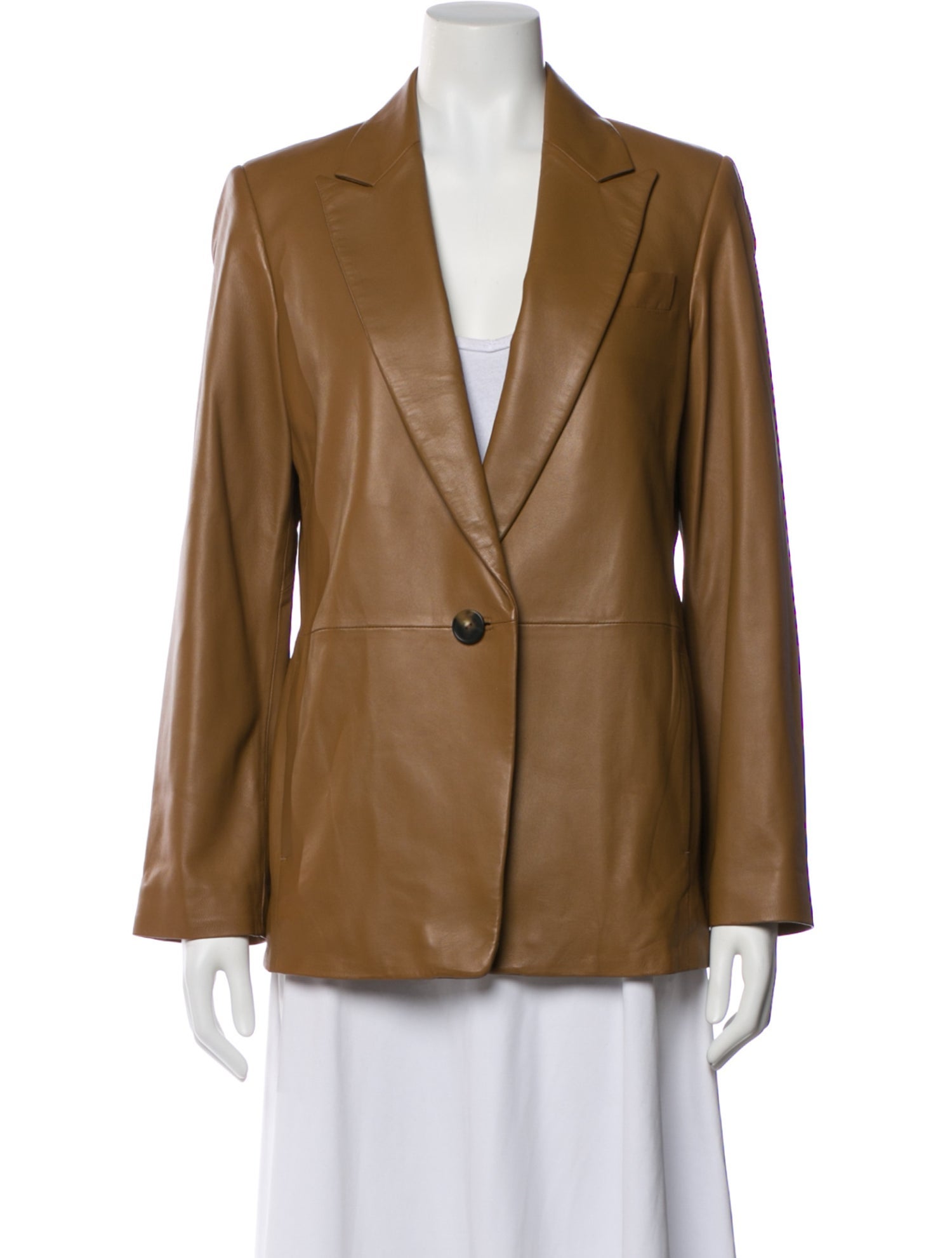 Vince Lamb Leather Blazer