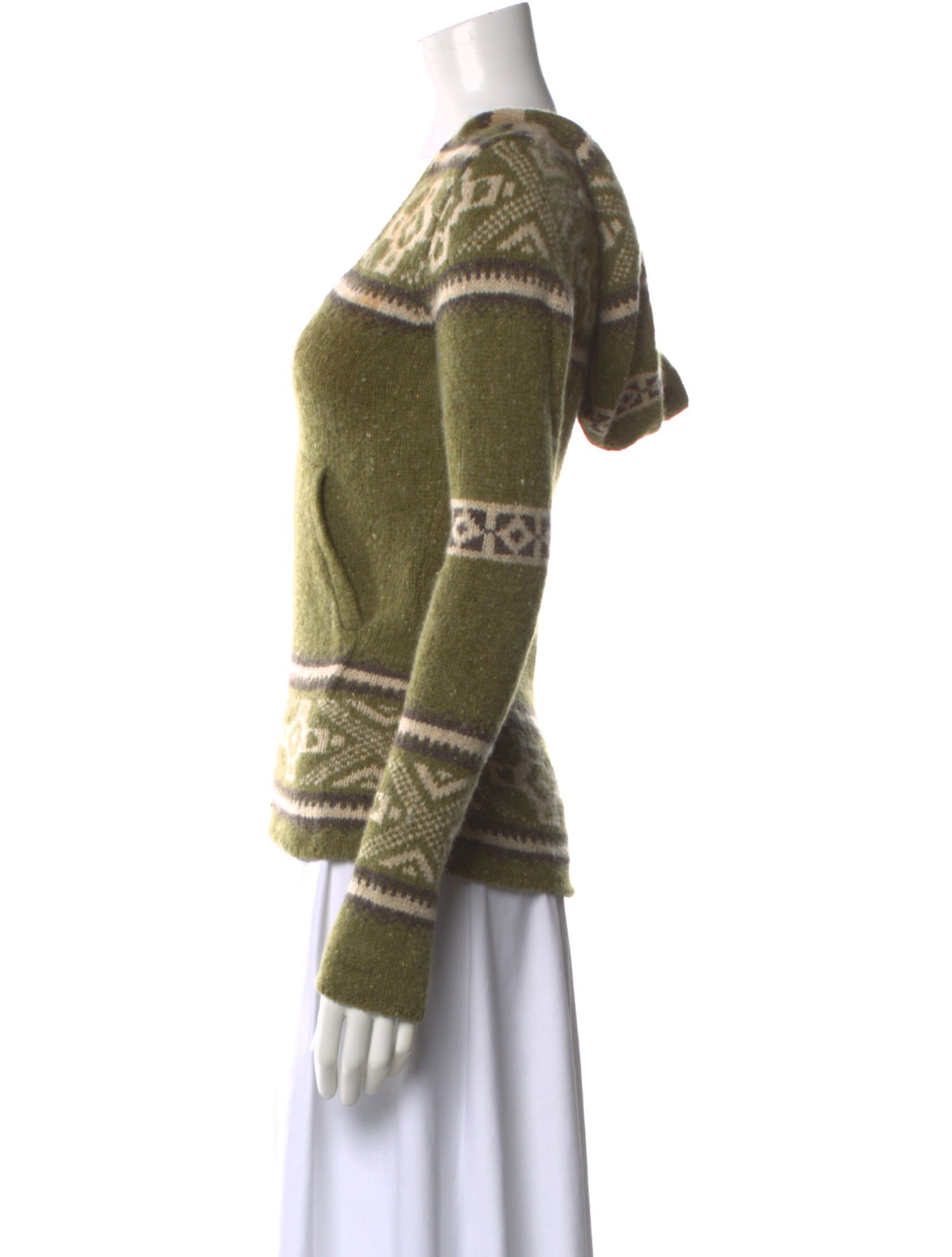 Vince Cashmere Printed Sweater