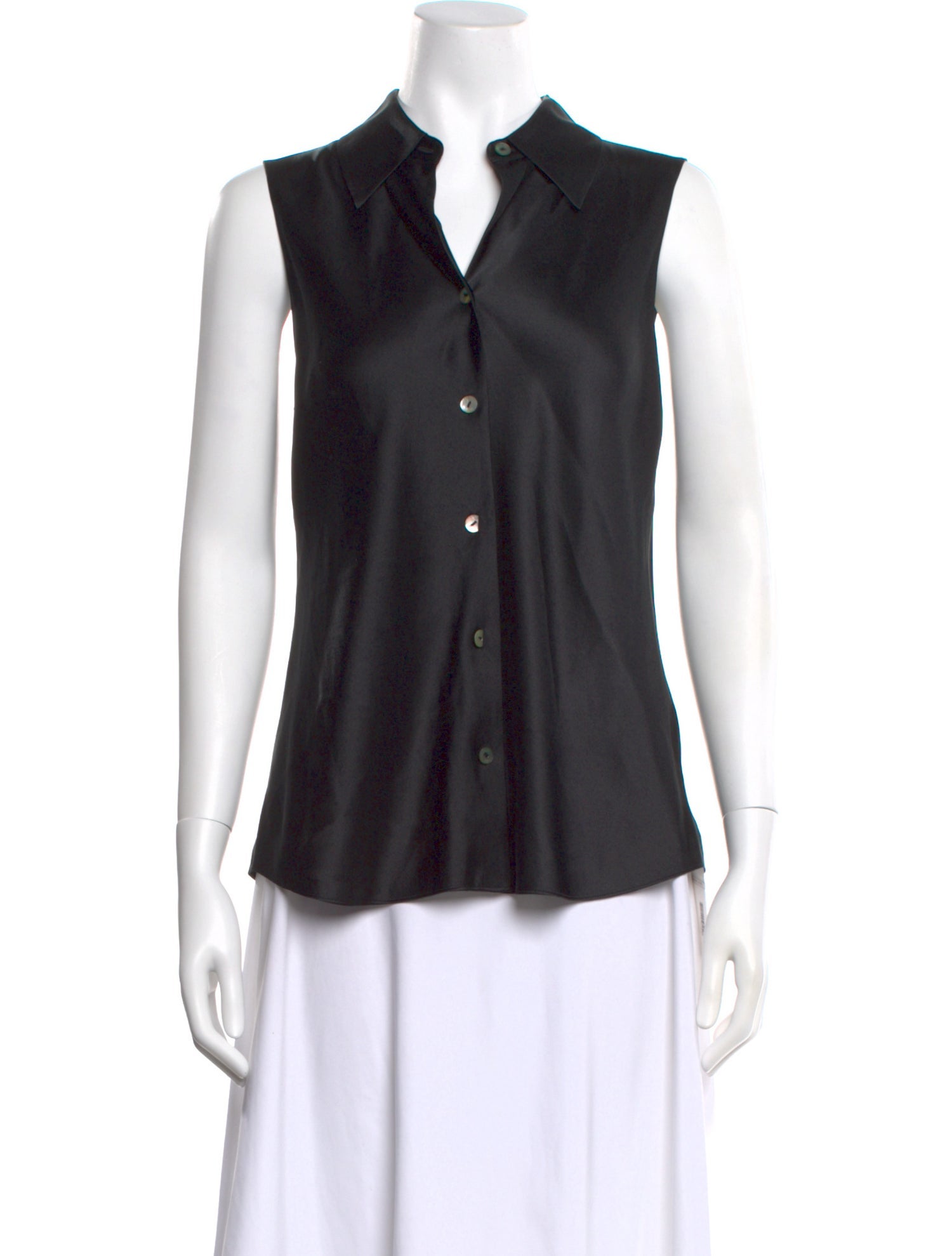 Vince Silk Sleeveless Blouse