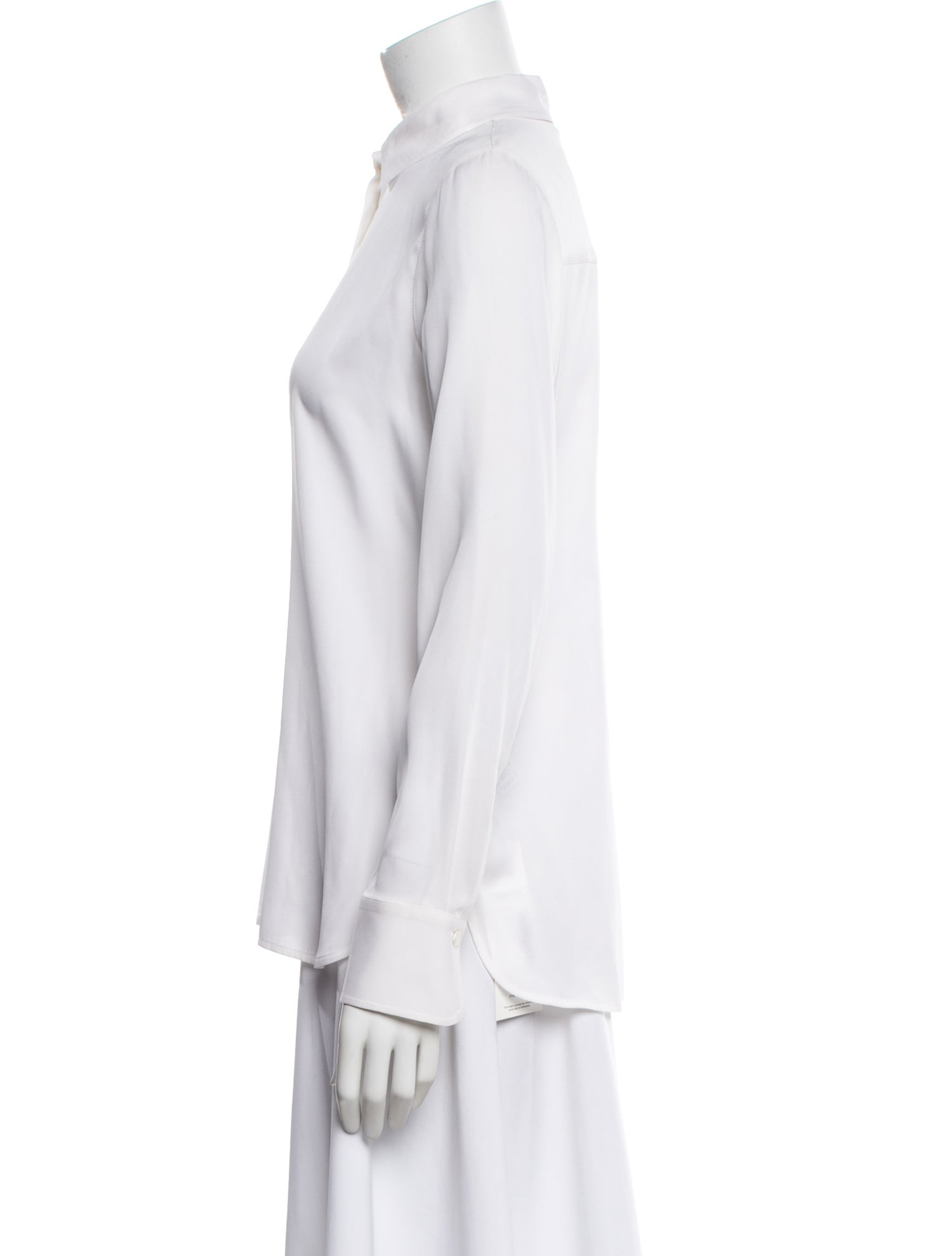 Vince Silk Long Sleeve Blouse