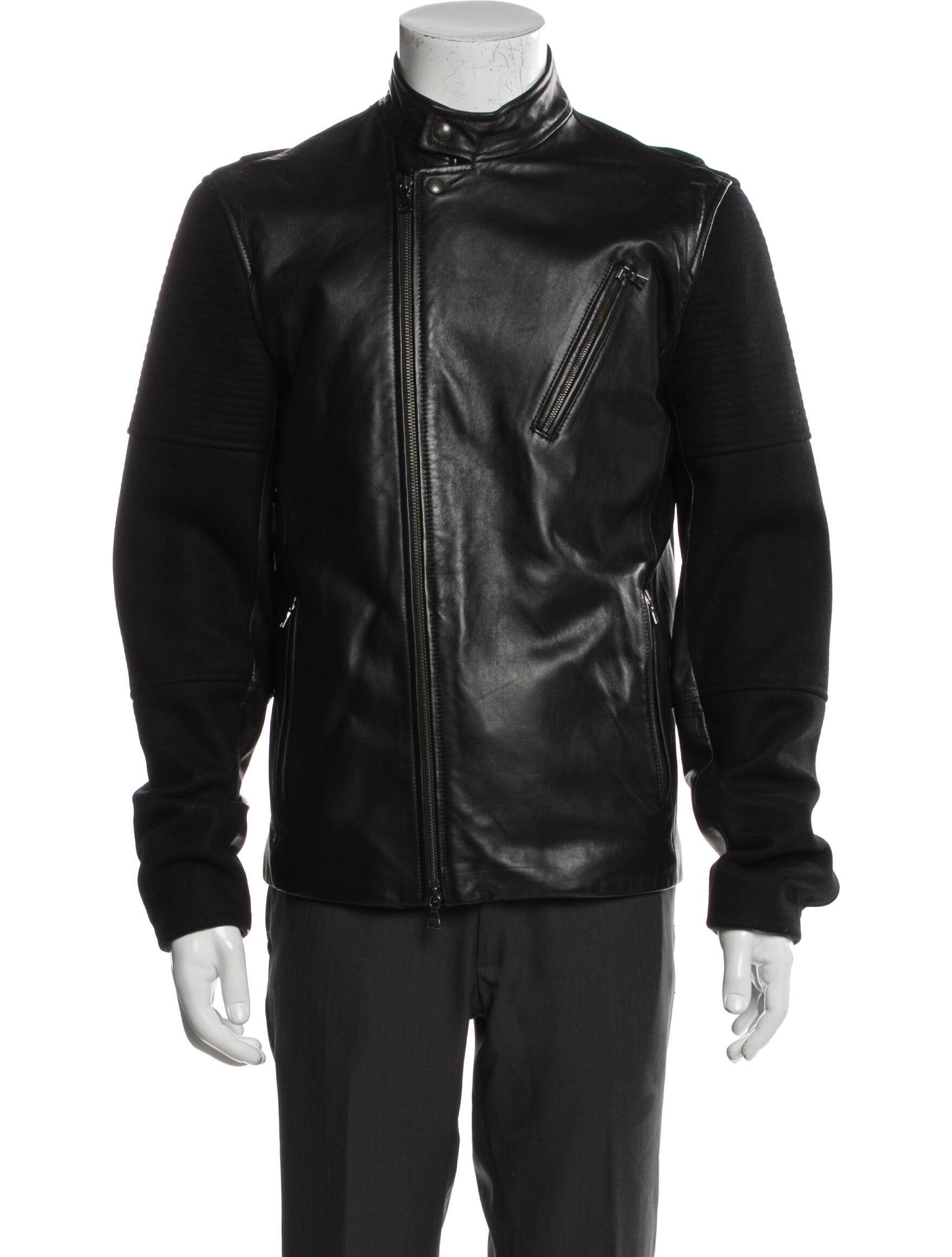 Vince Lamb Leather Moto Jacket