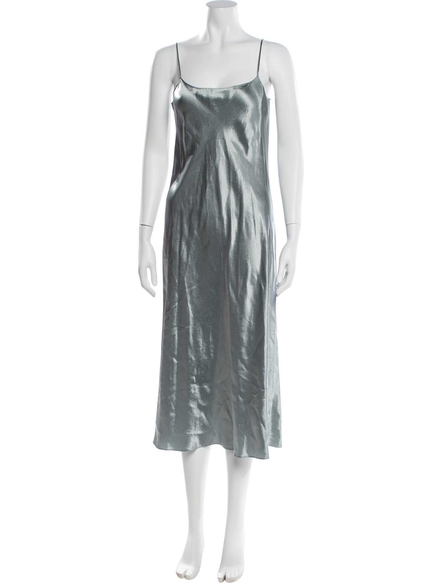 Vince Square Neckline Midi Length Dress