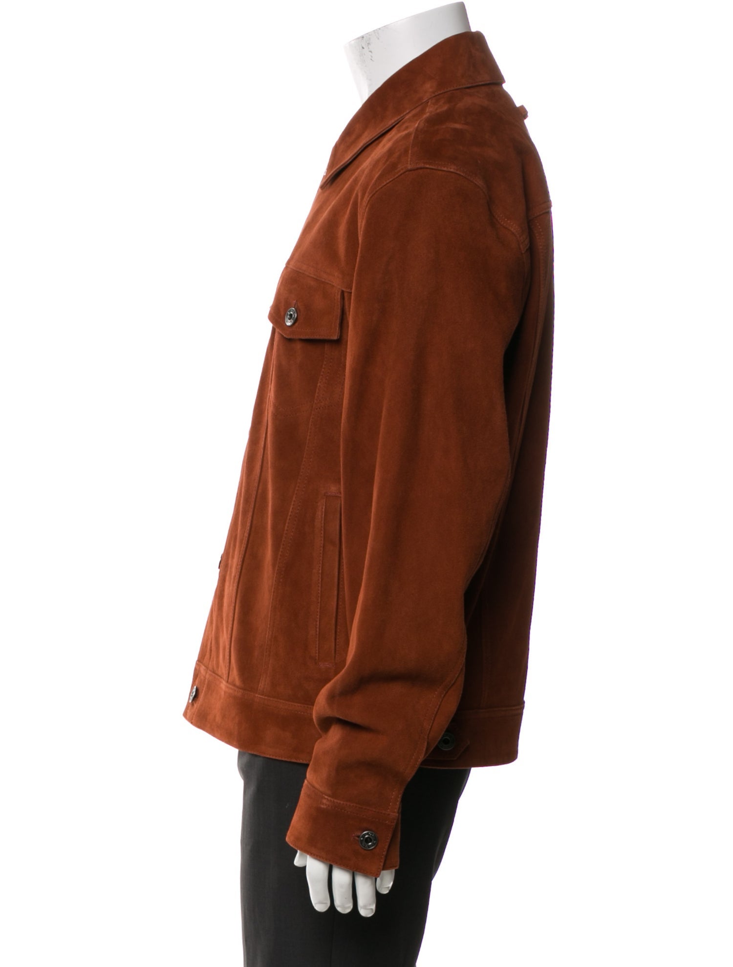 Vince Suede Trucker Jacket