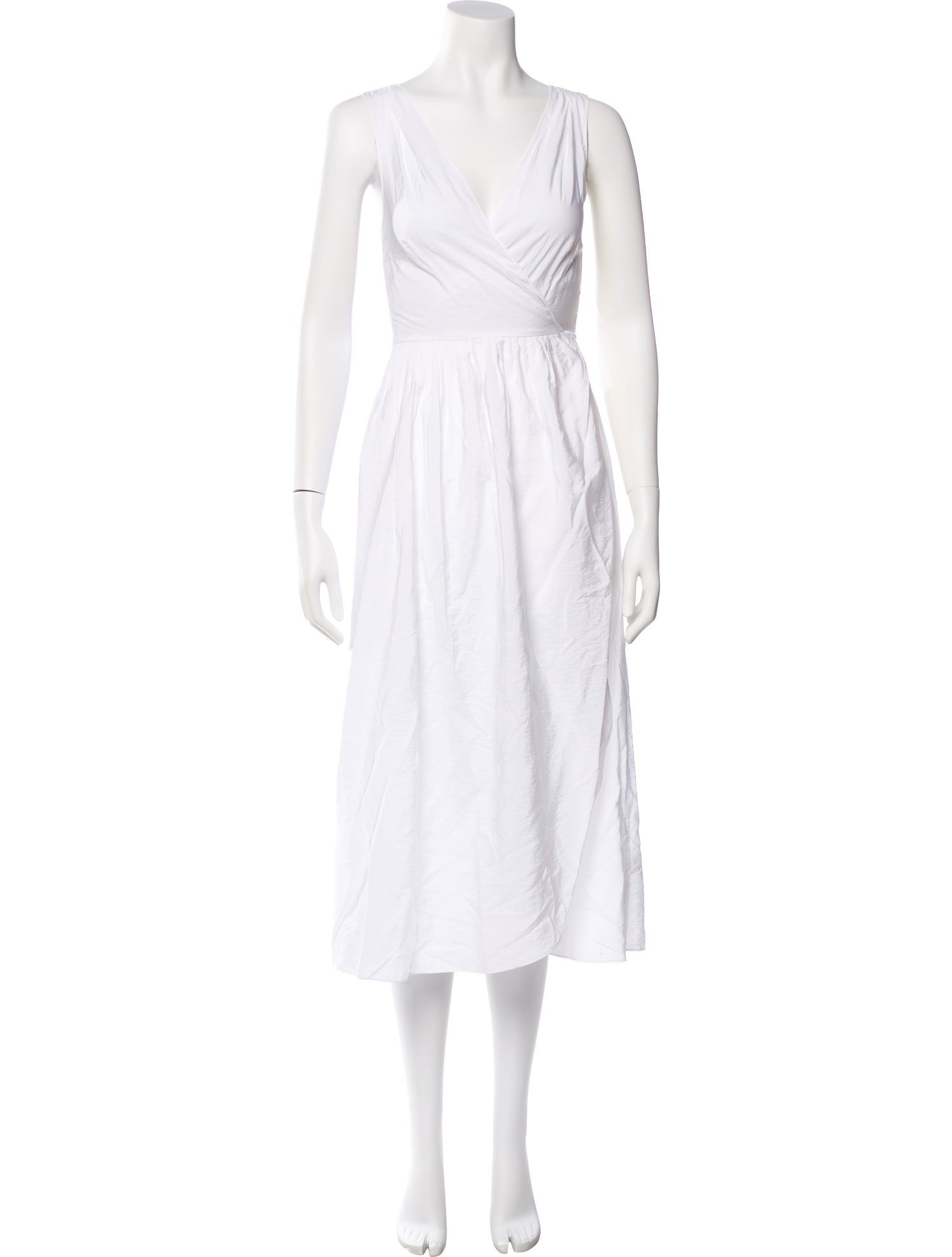 Vince V-Neck Midi Length Dress