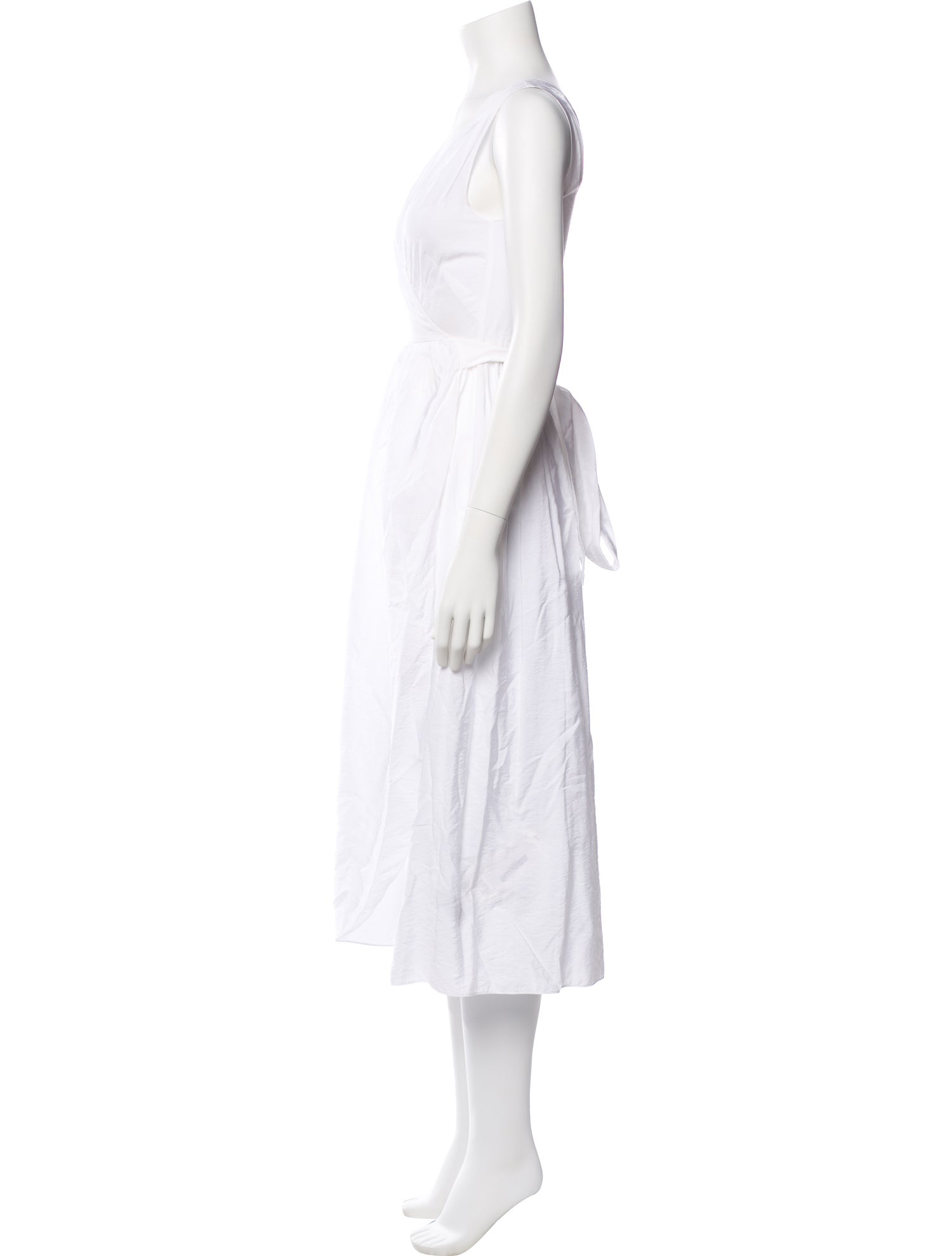 Vince V-Neck Midi Length Dress