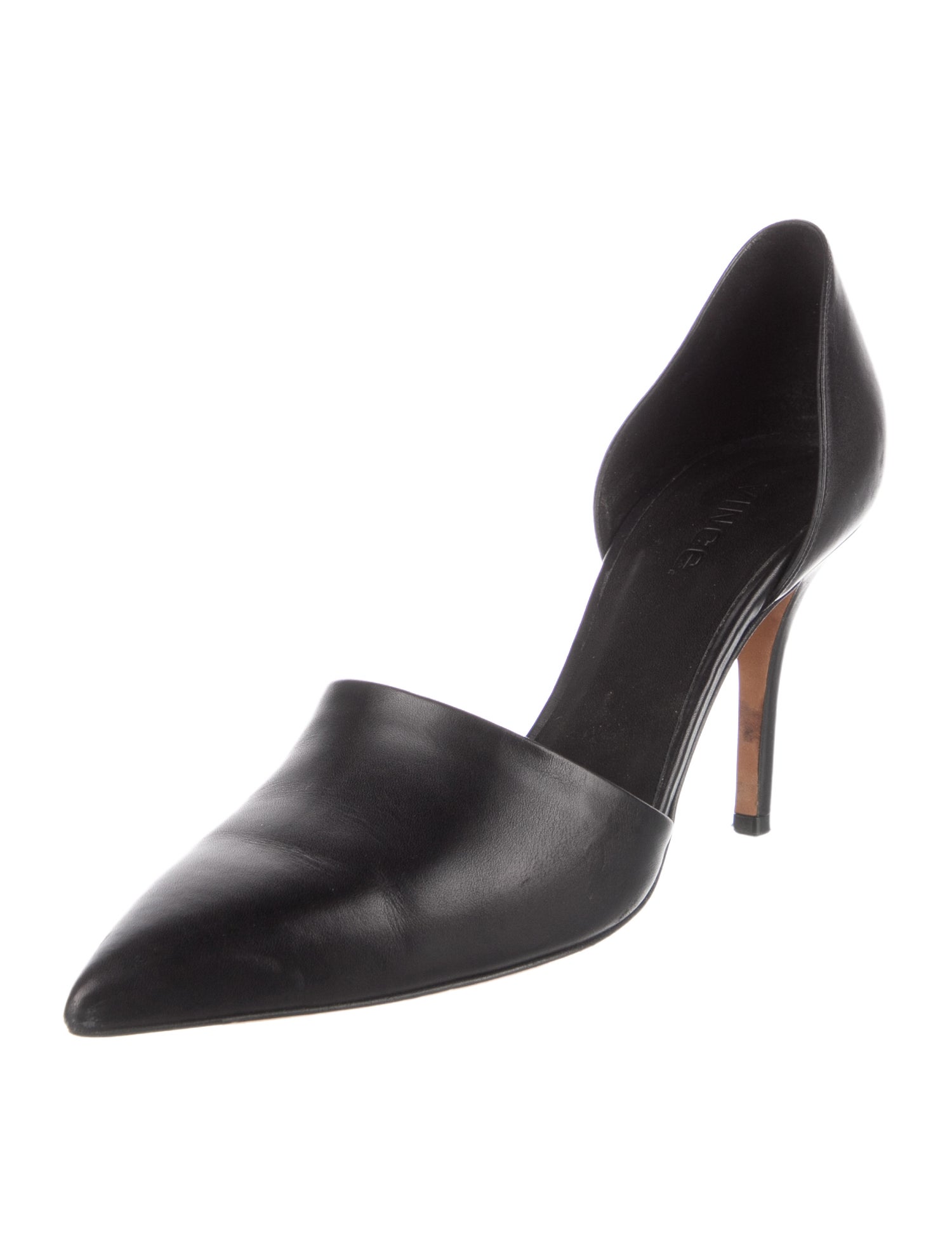 Vince Leather D'Orsay Pumps