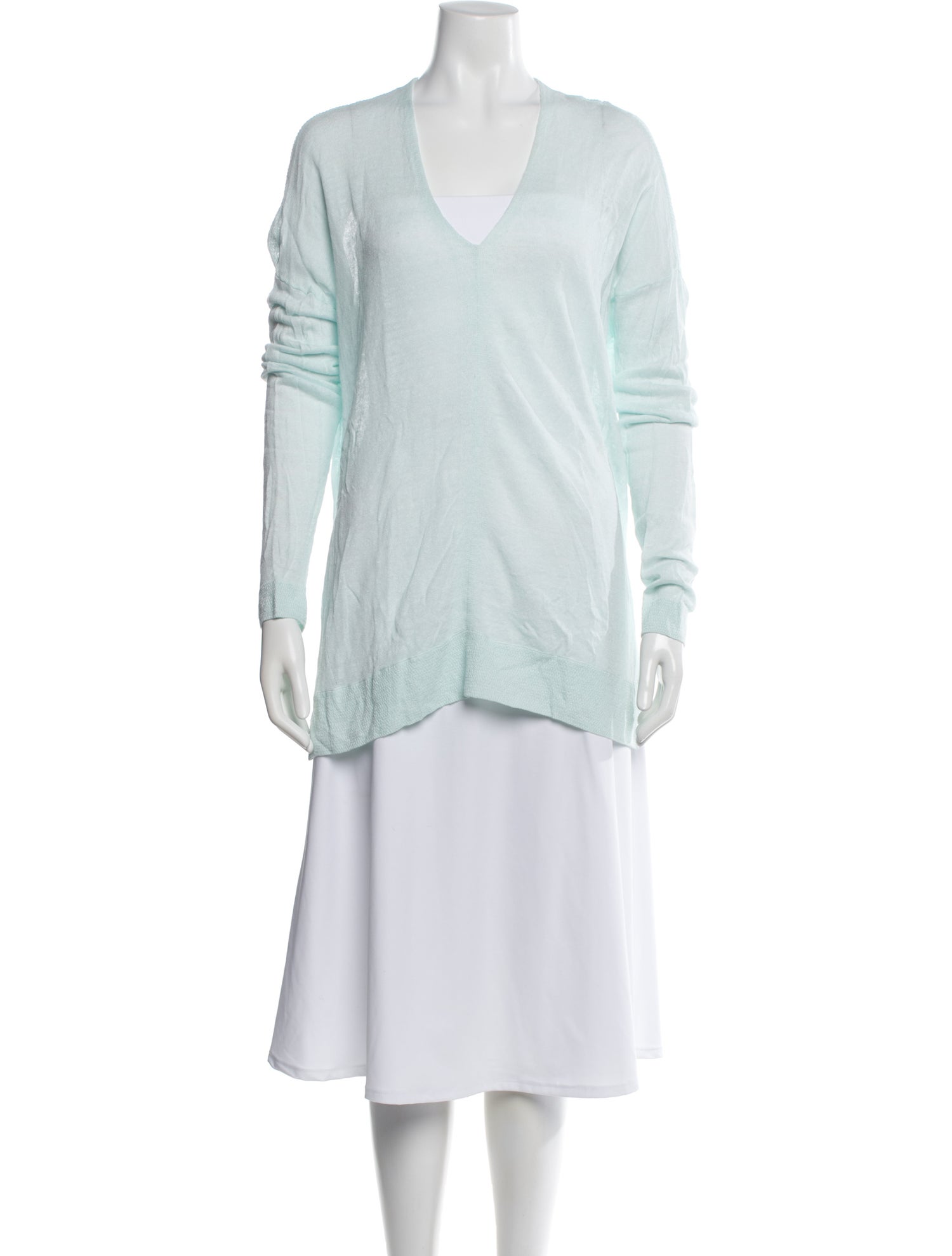 Vince Linen V-Neck Sweater