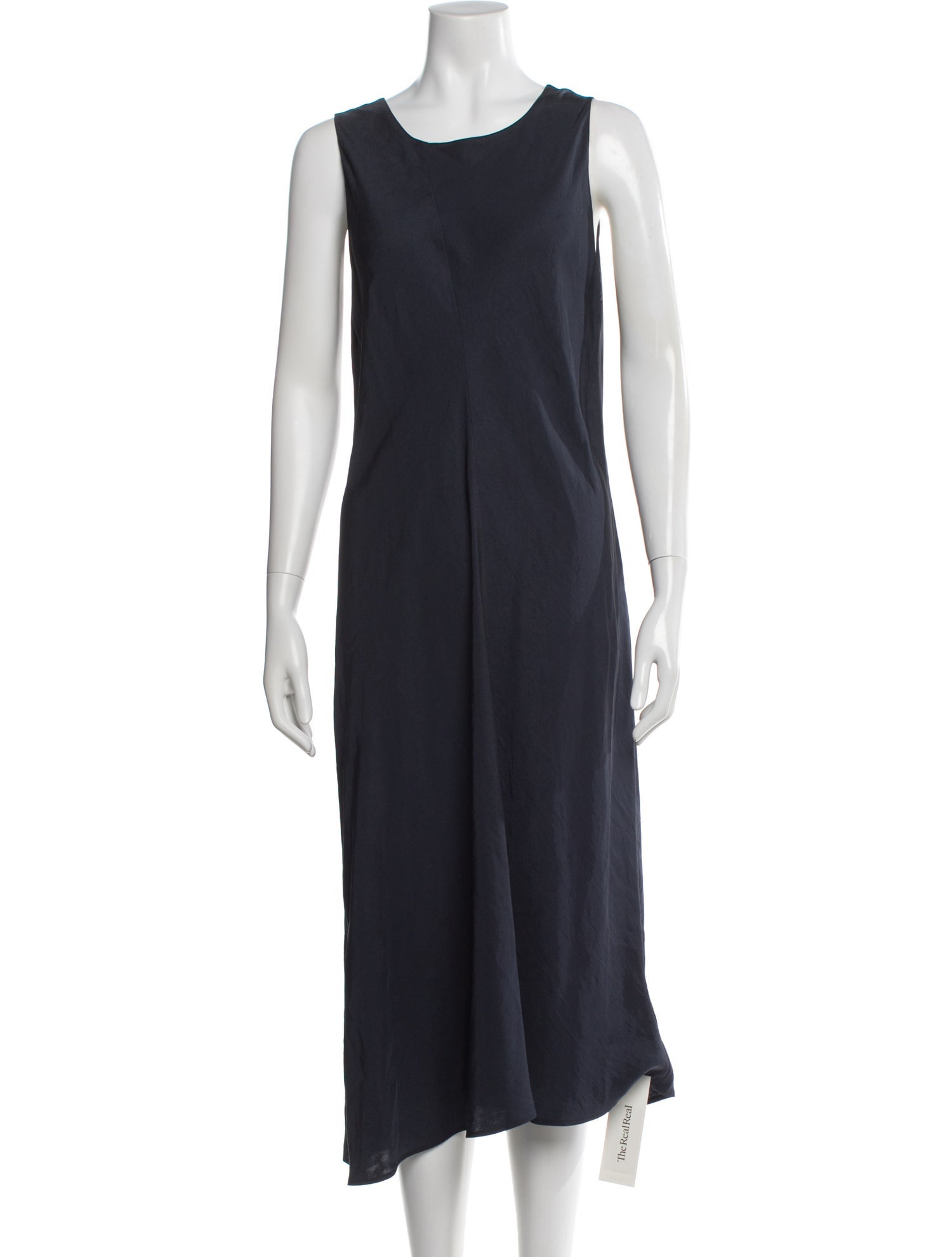 Vince Scoop Neck Midi Length Dress