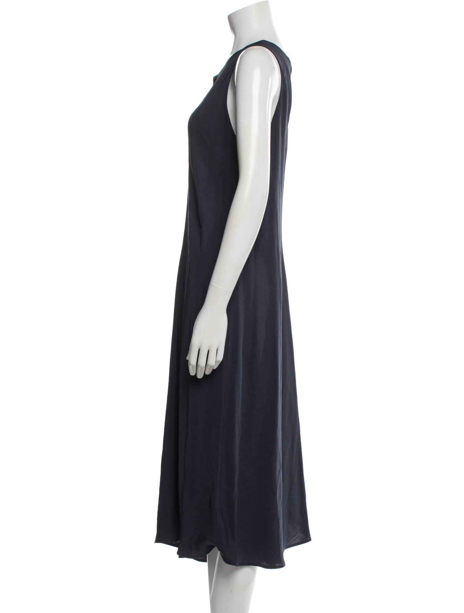 Vince Scoop Neck Midi Length Dress