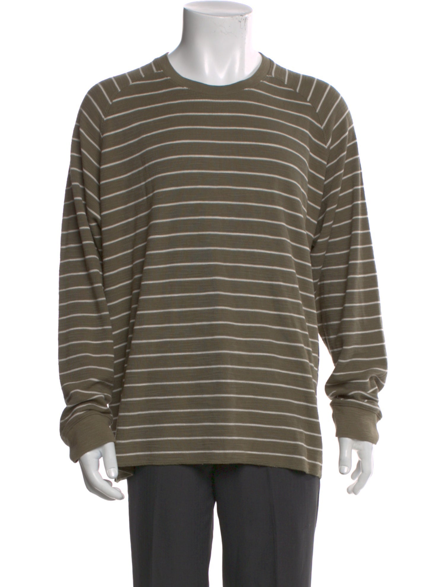 Vince Striped Crew Neck Pullover
