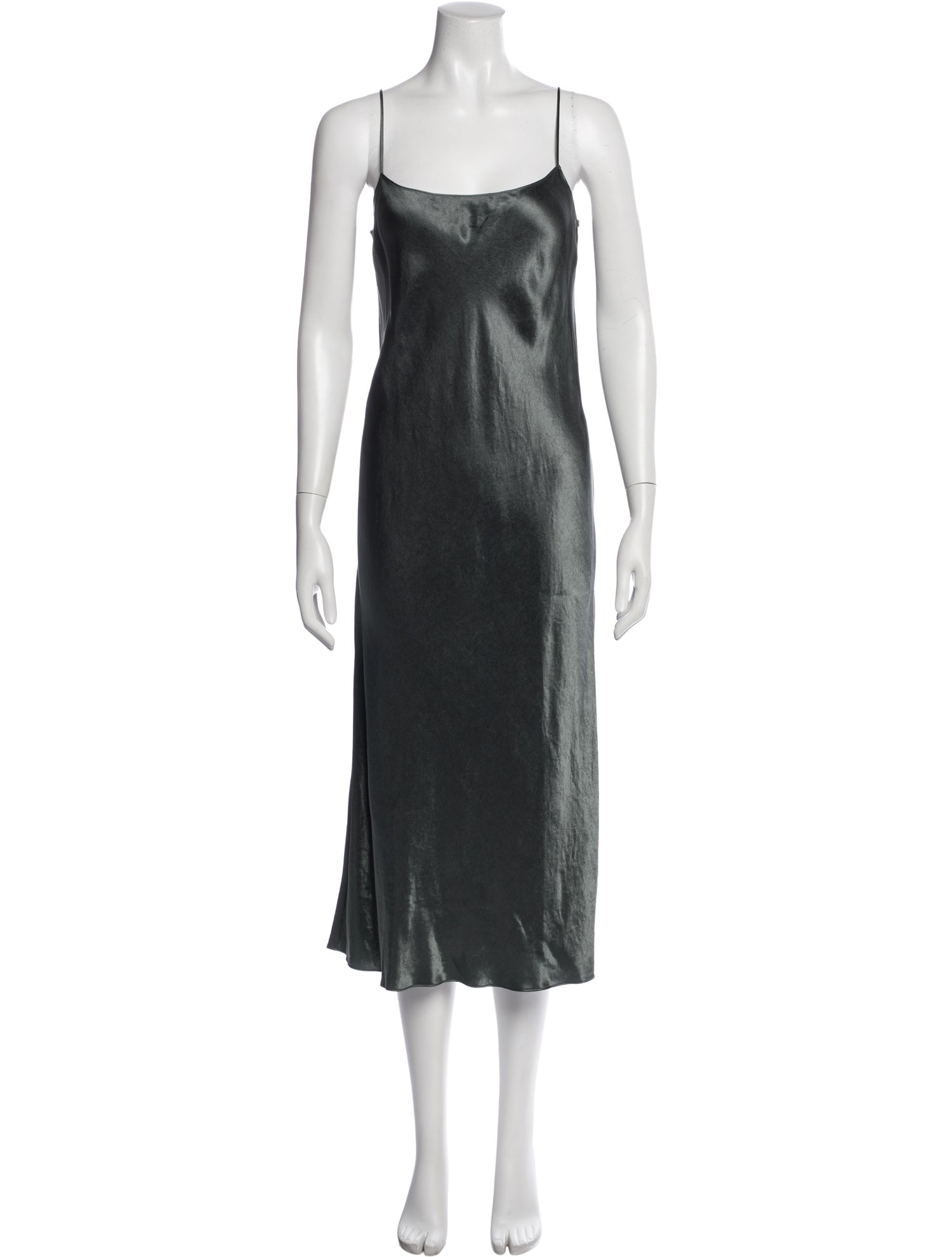 Vince Scoop Neck Midi Length Dress