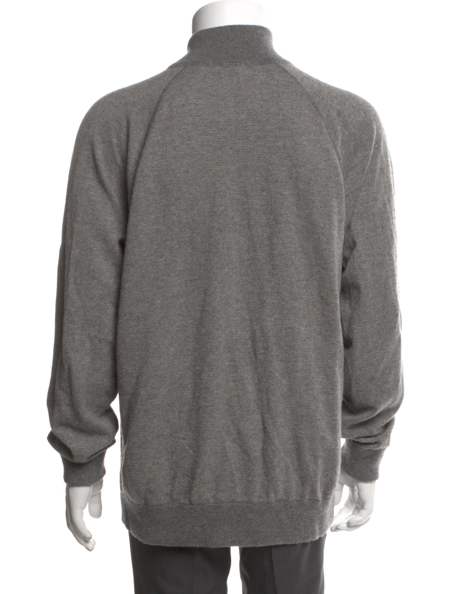Wool Mock Neck Pullover
