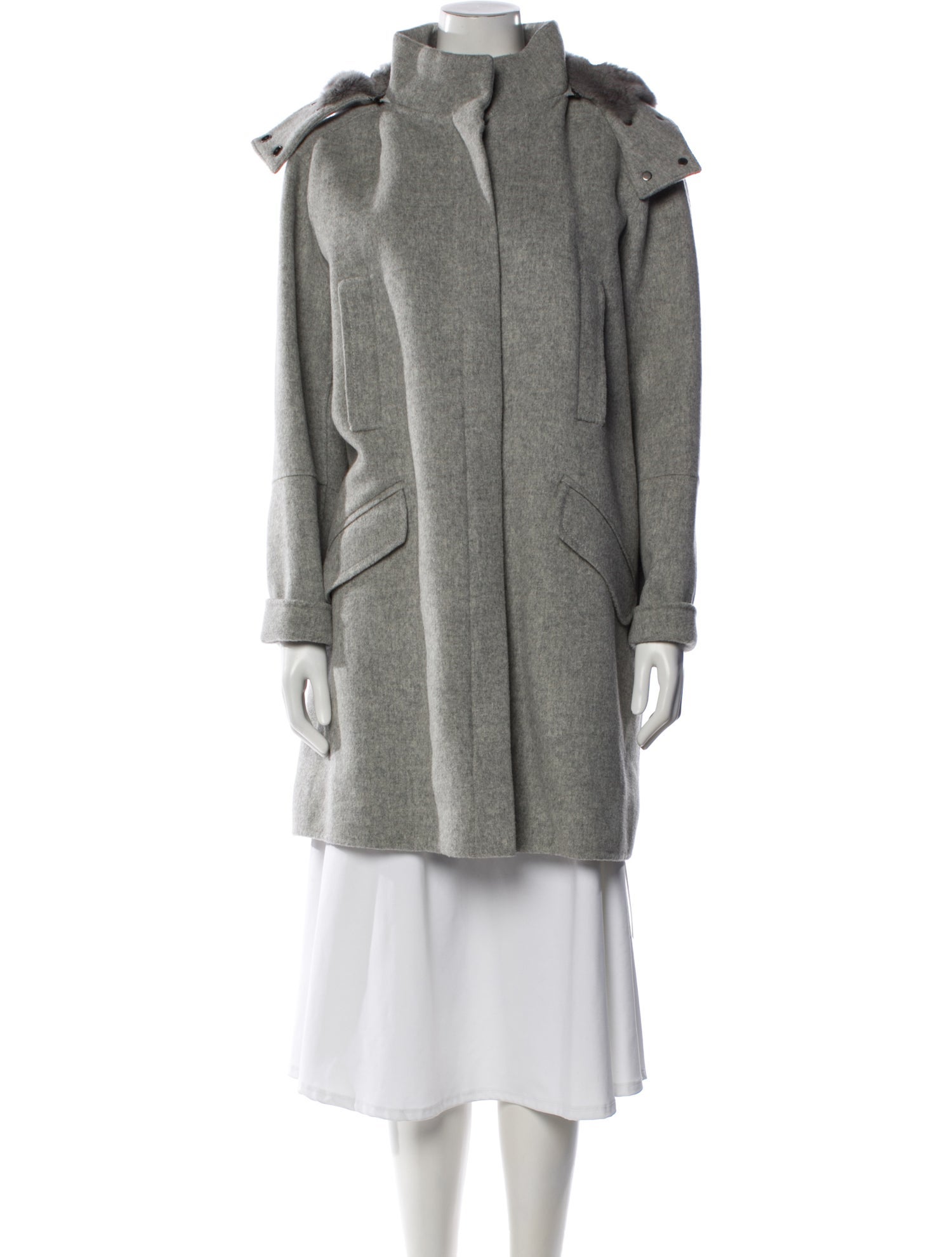 Vince Wool Fur Coat w/ Tags