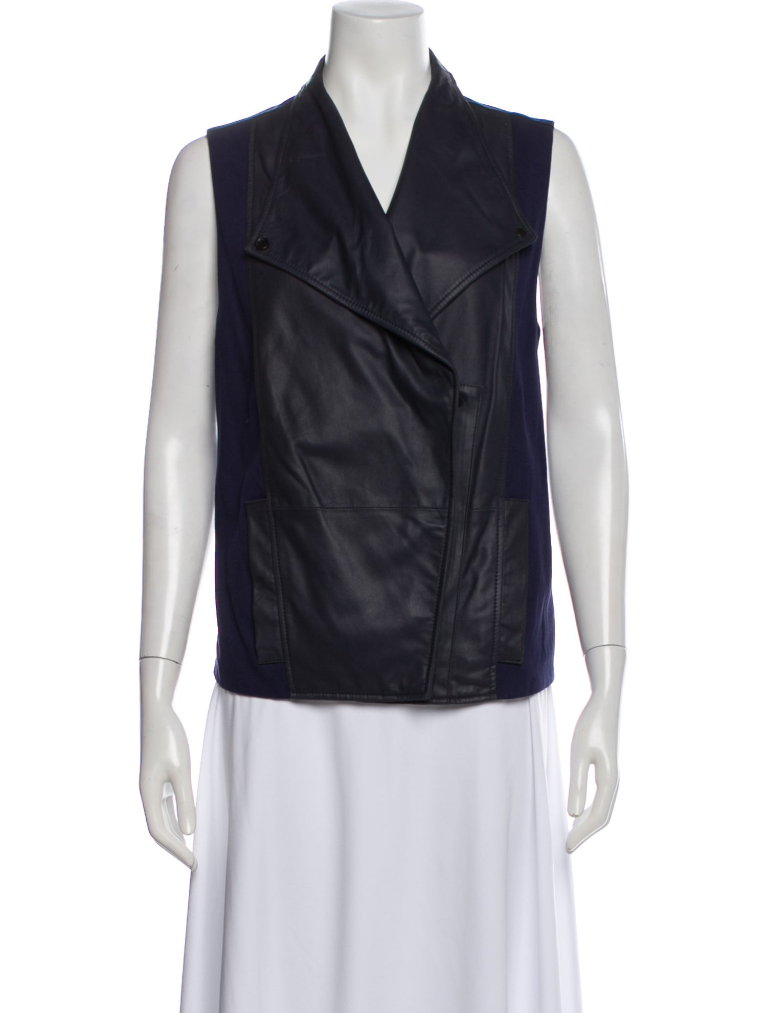 Vince Leather Vest w/ Tags