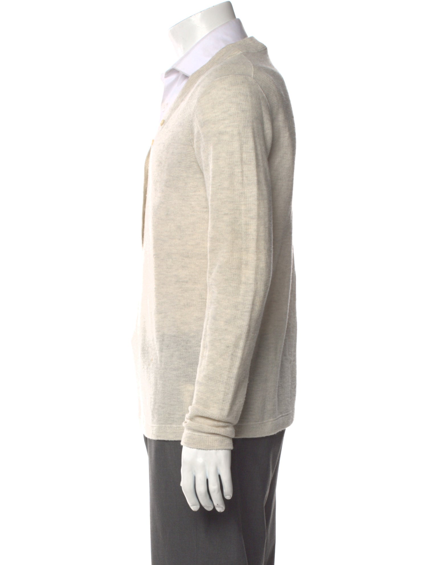 Vince Wool V-Neck Polo Sweater