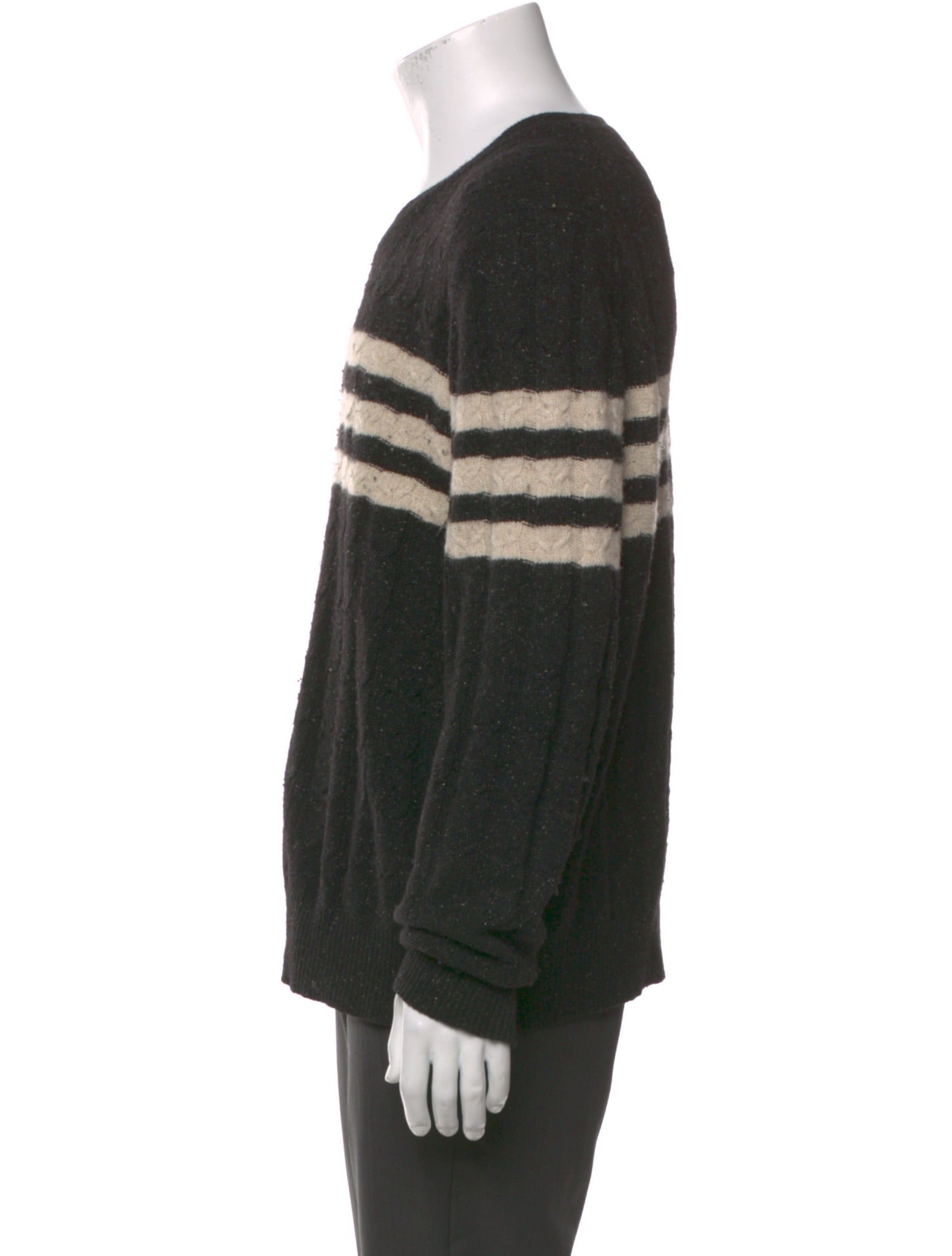 Vince Striped V-Neck Pullover