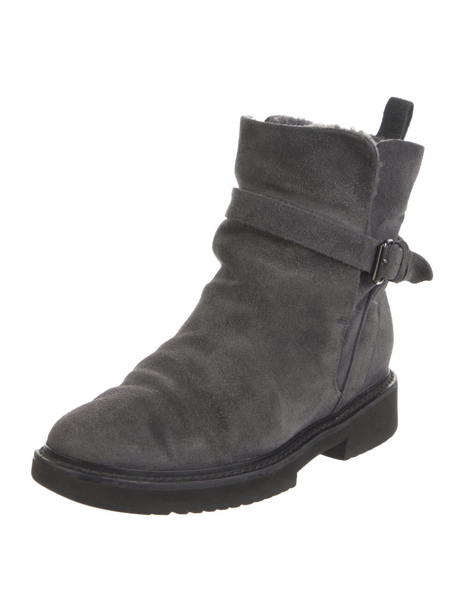 Vince Suede Moto Boots