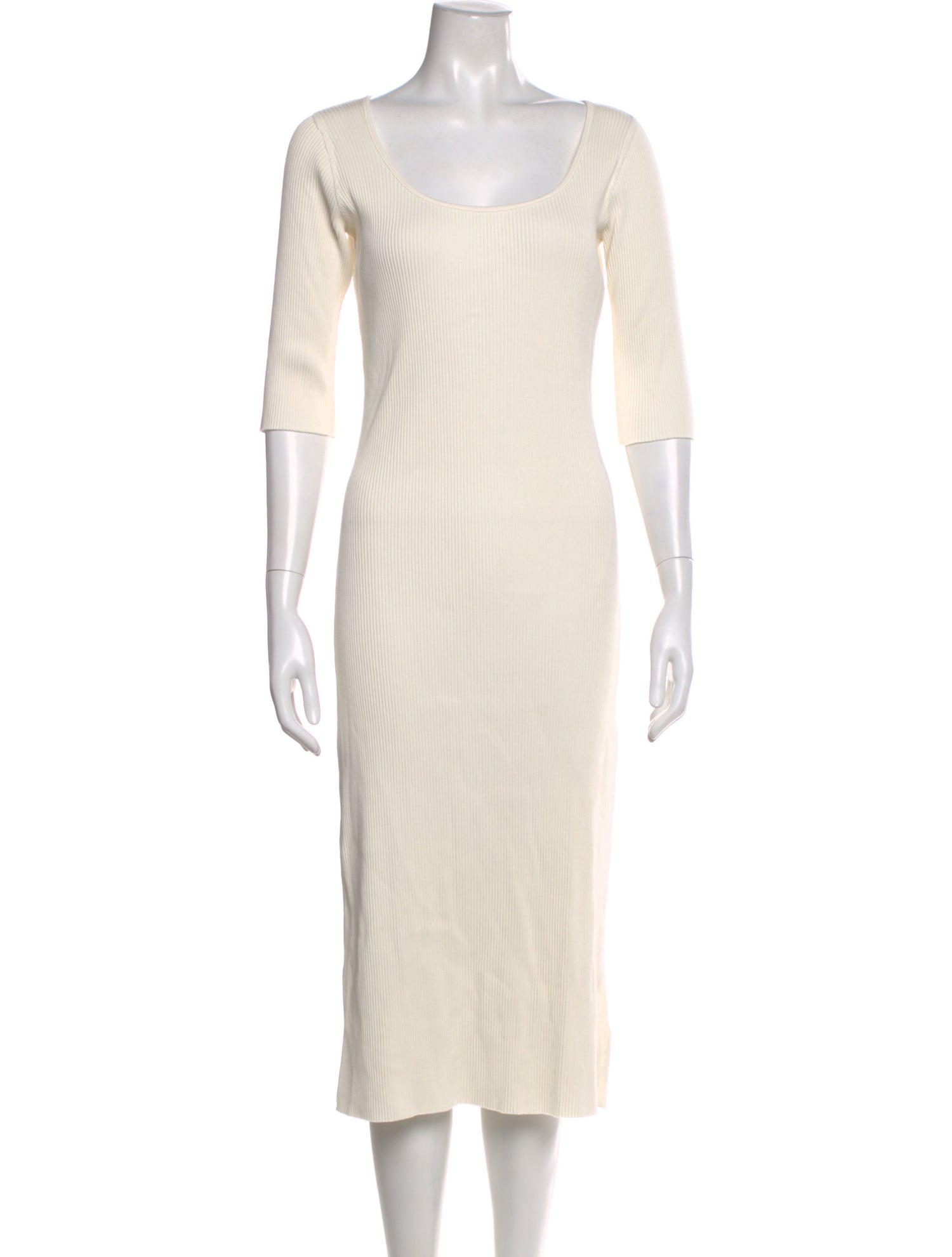 Vince Scoop Neck Midi Length Dress