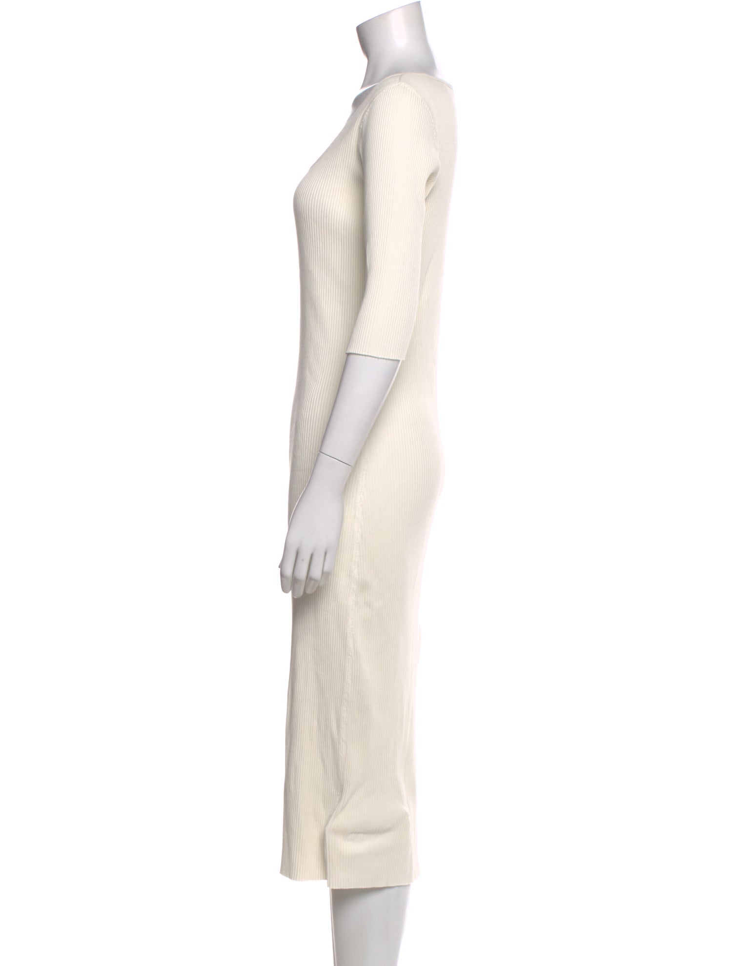 Vince Scoop Neck Midi Length Dress