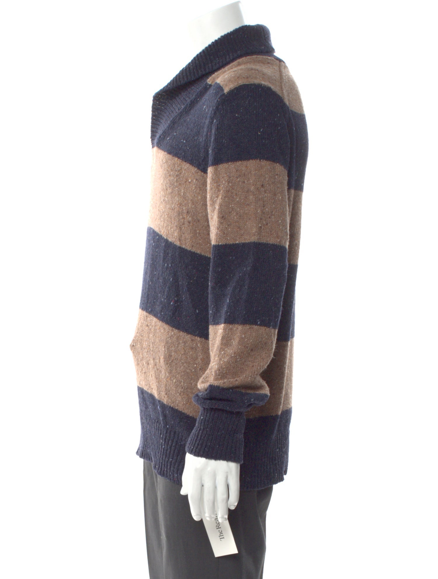Vince Wool Striped Polo Sweater