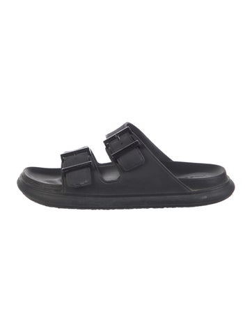 Pre-owned Vince Rubber Slides In Black