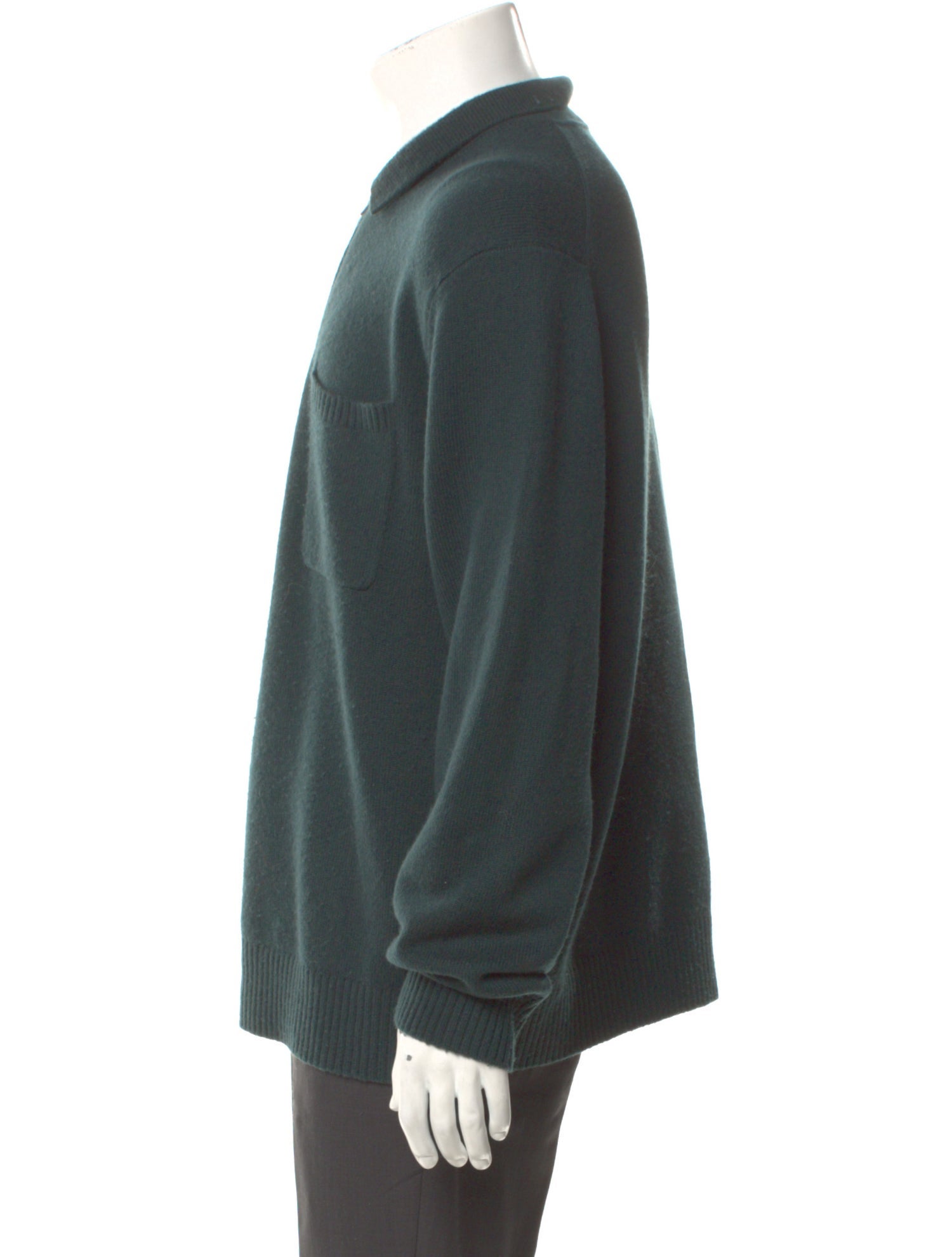 Vince Wool Collar Polo Sweater