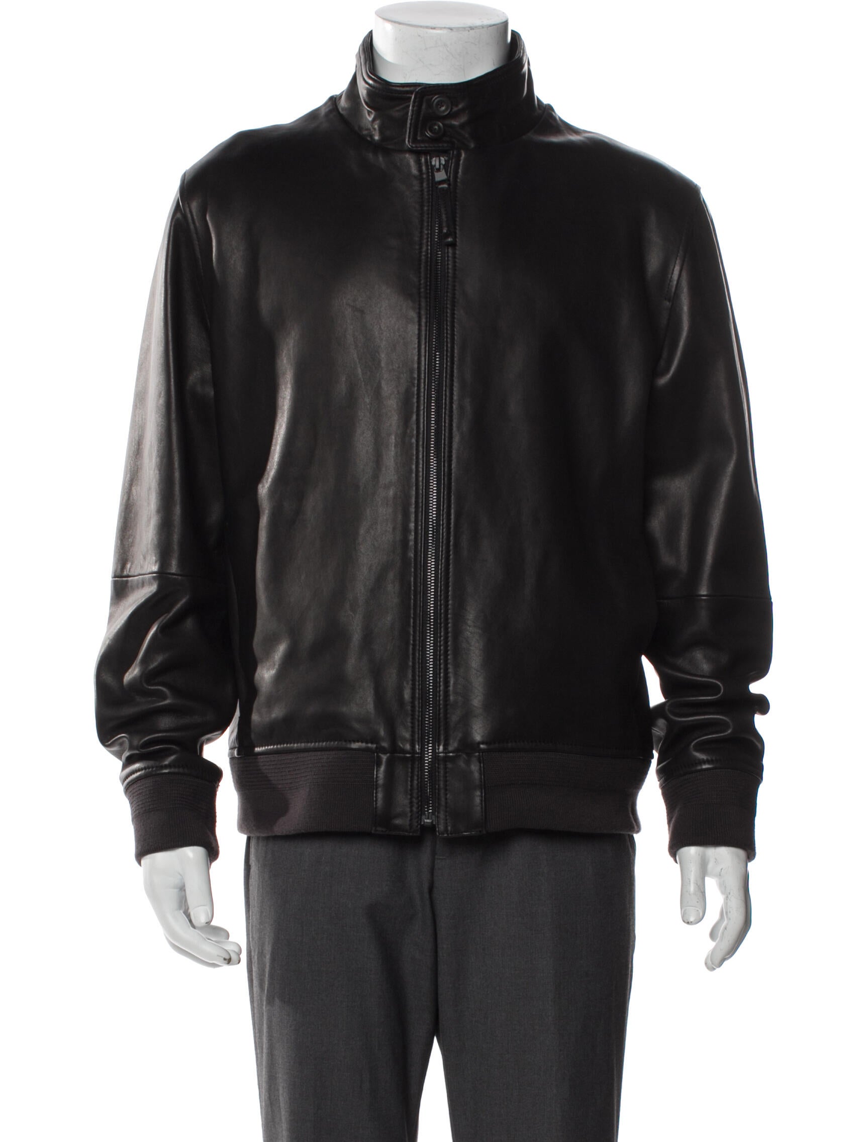 Vince Lamb Leather Moto Jacket