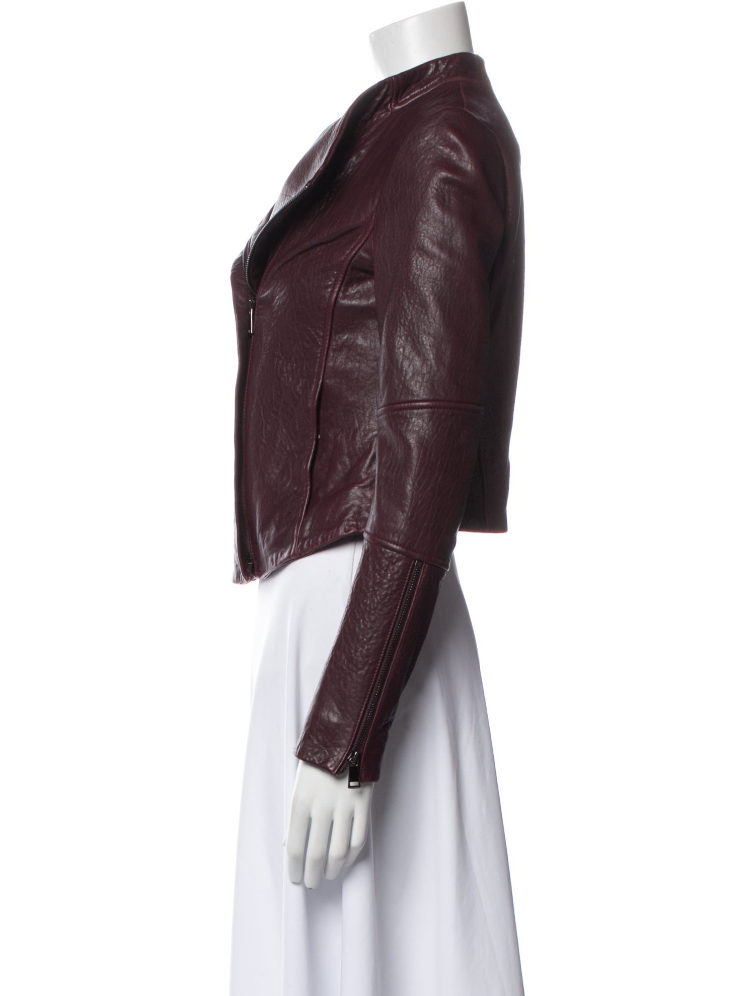 Vince Lamb Leather Biker Jacket