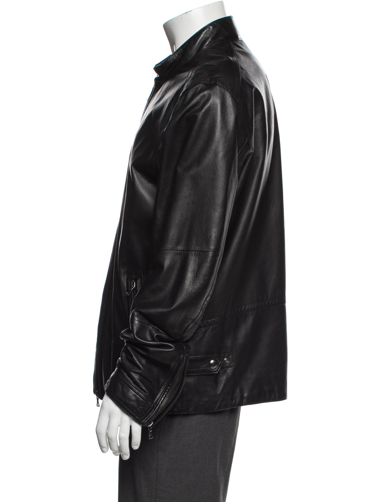 Vince Lamb Leather Moto Jacket