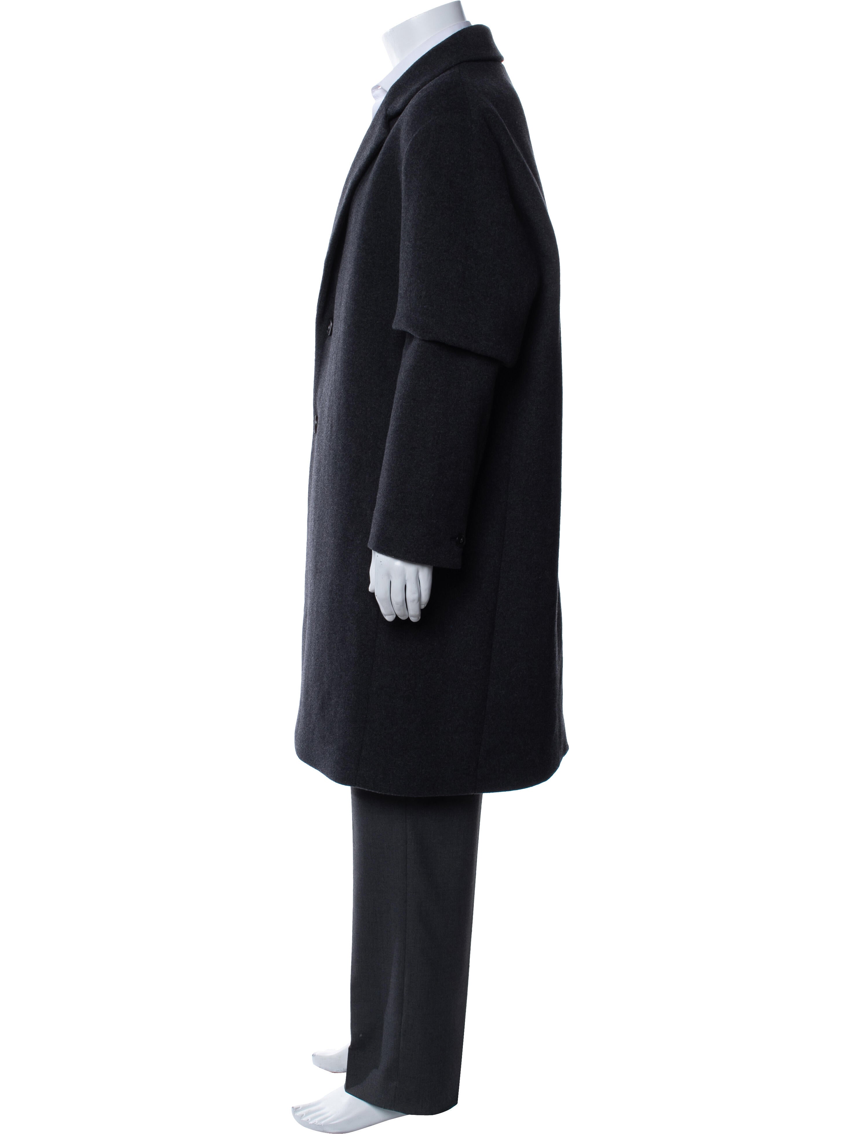 Gianni Versace Vintage Late 1990's - Early 2000's Overcoat - Grey