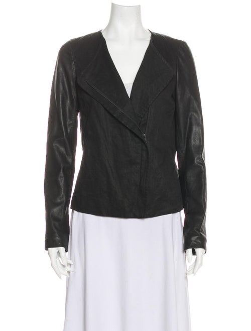 Vince Linen Jacket Black