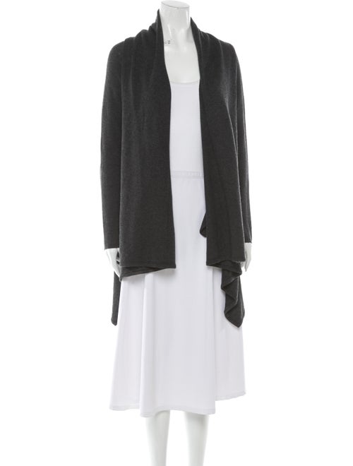 Vince Wool-Blend Shawl Collar Cardigan Grey