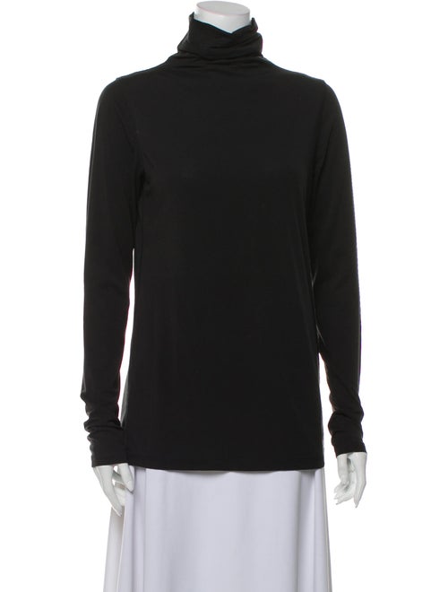 Vince Turtleneck Long Sleeve Top Black