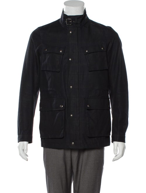 Vince Paisley Print Jacket Blue