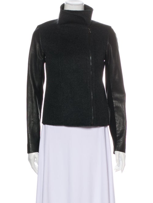 Vince Wool Biker Jacket Wool