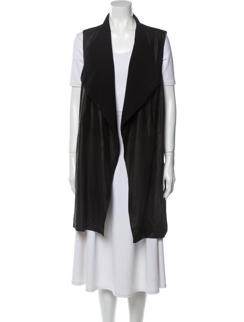 Vince Goat Leather Vest Black