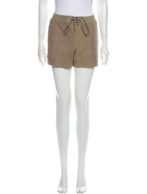Vince Leather Mini Shorts