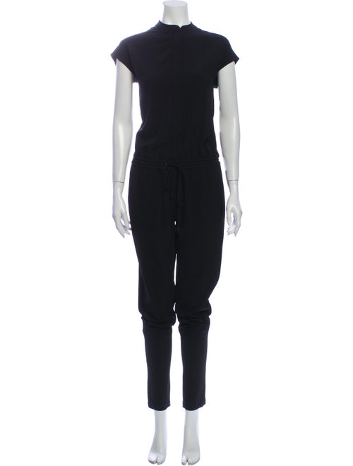Vince Mock Neck Jumpsuit Black