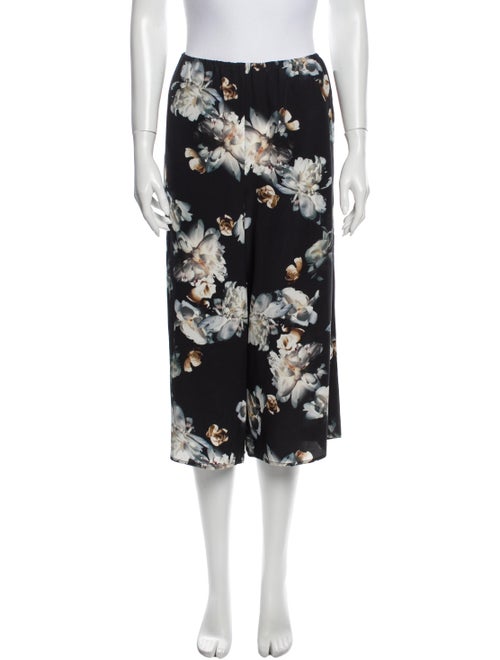 Vince Silk Wide Leg Pants Black